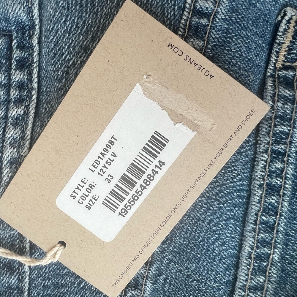 AG Adriano Goldschmied Saige High Rise Straight Leg Jeans - Picture 15 of 16